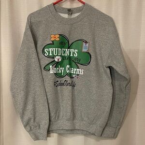 Gildan Gray Graphic Crewneck Sweater